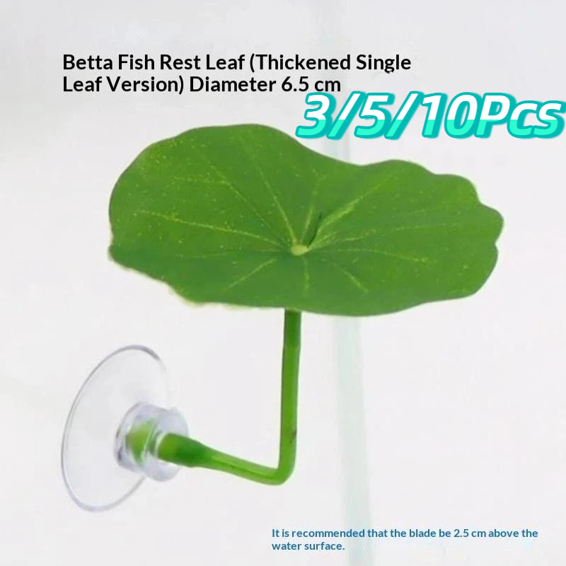 Planted Aquarium For Betta - 3/5/10 PCS Plastic Betta Rest Leaf