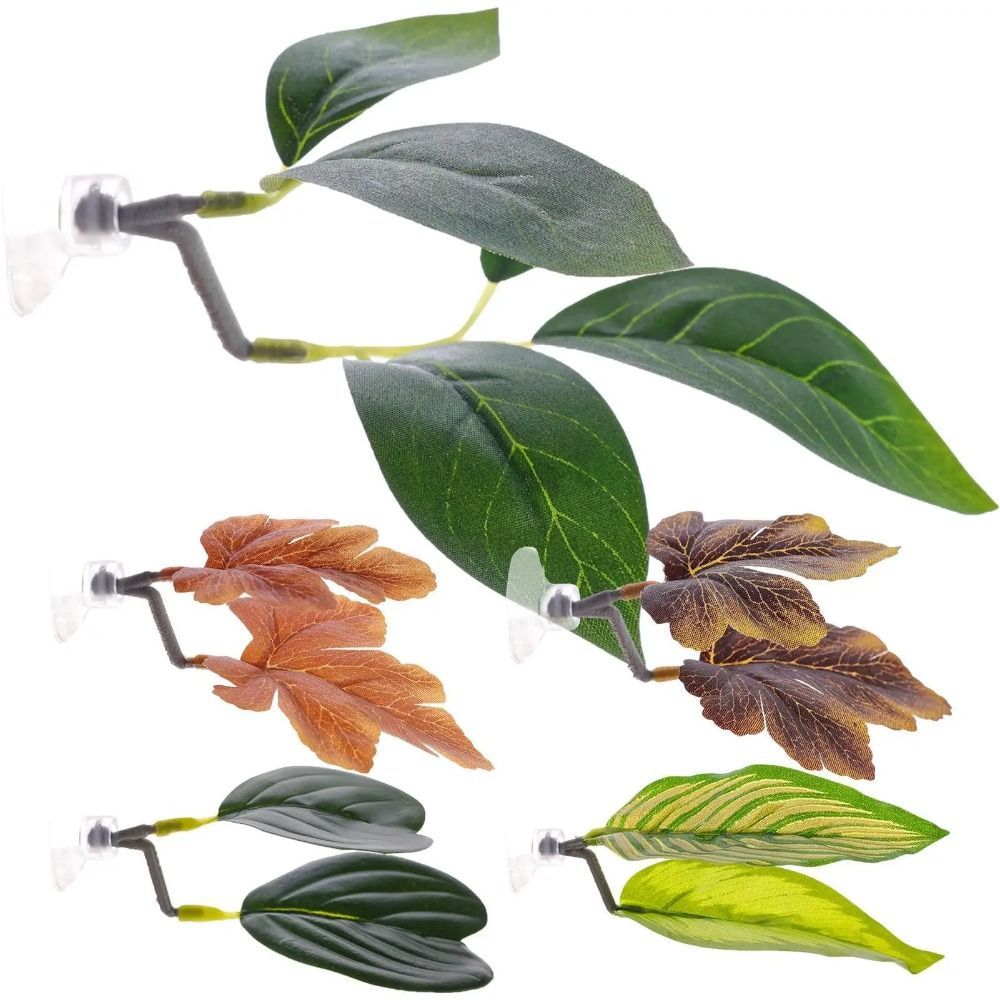 Aquarium Planted - Plastic Betta Fish Rest Leaf Simulated