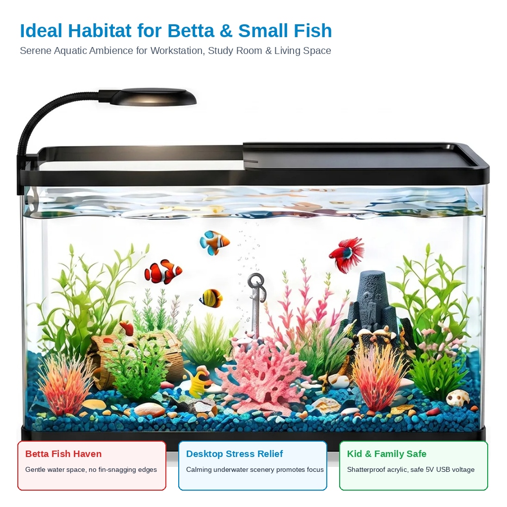 Shatterproof Acrylic Desktop A - đánh giá và giá Planted Aquarium Starter Kit