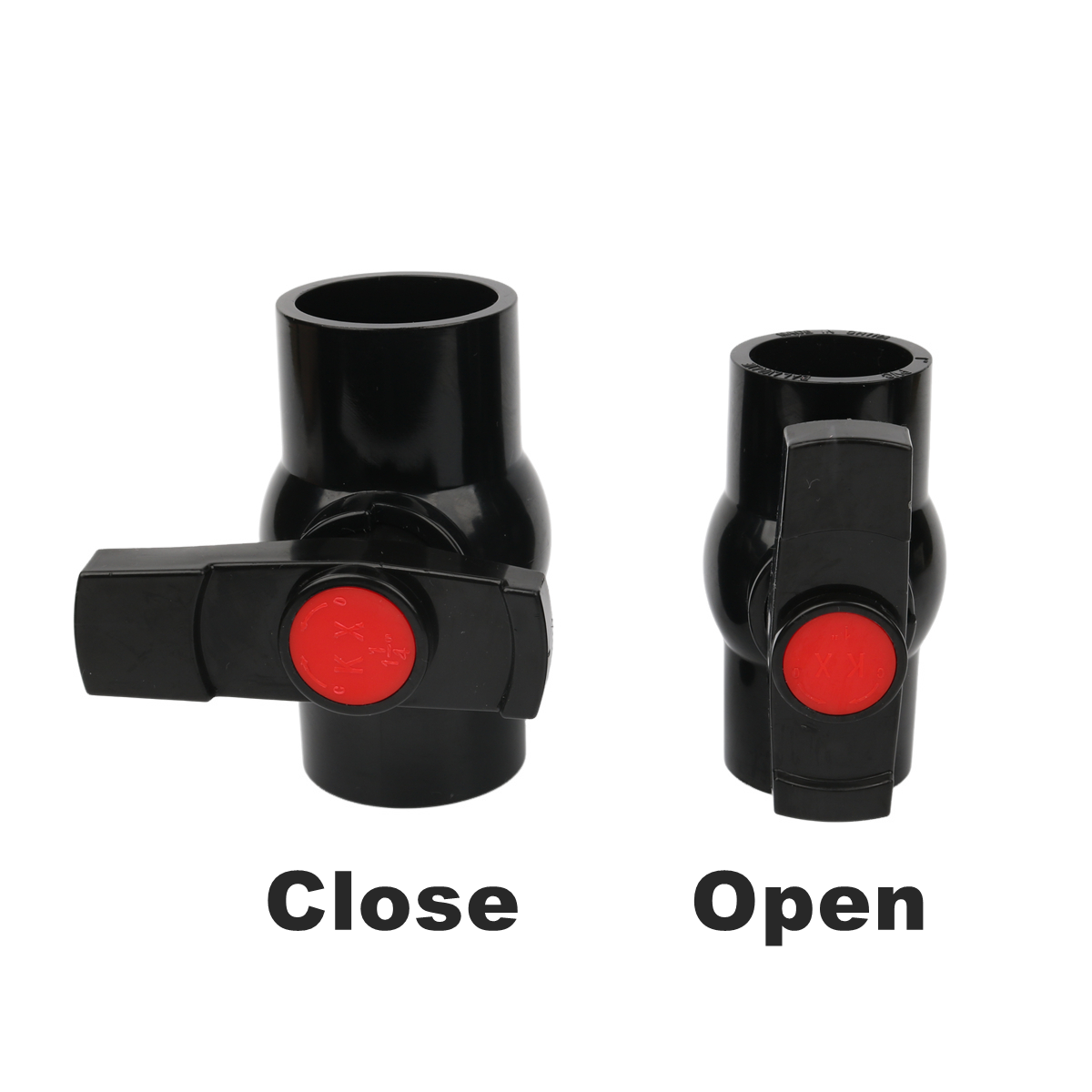 1pc 20/25/32/40/50mm Black PVC - đánh giá và giá Aquarium Planet