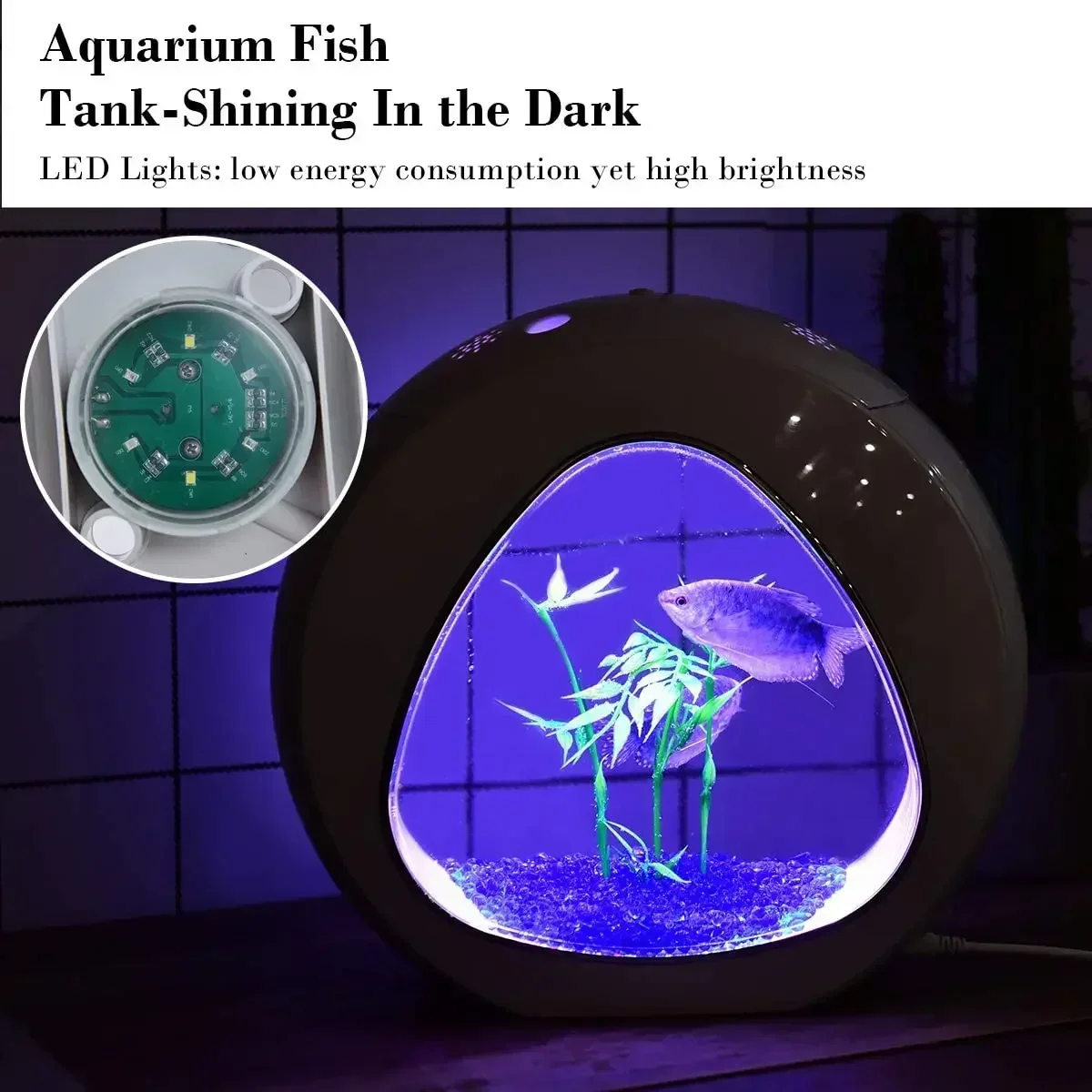 Betta Fish Tank, Fish Aquarium - đánh giá và giá Planted Aquarium Bowl