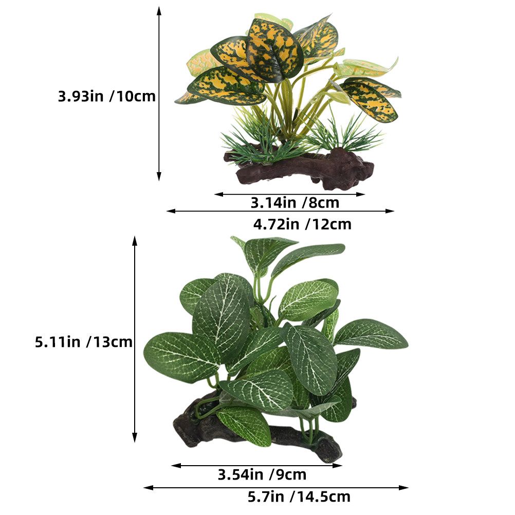 2Pcs Realistic Artificial Aqua - đánh giá và giá Planted Aquarium For Betta