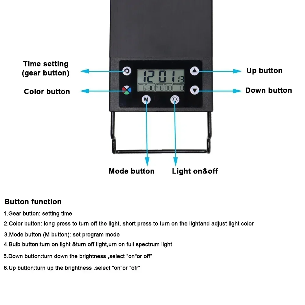 IP68 Waterproof Aquarium LED L - đánh giá và giá Aquarium Plant Iron