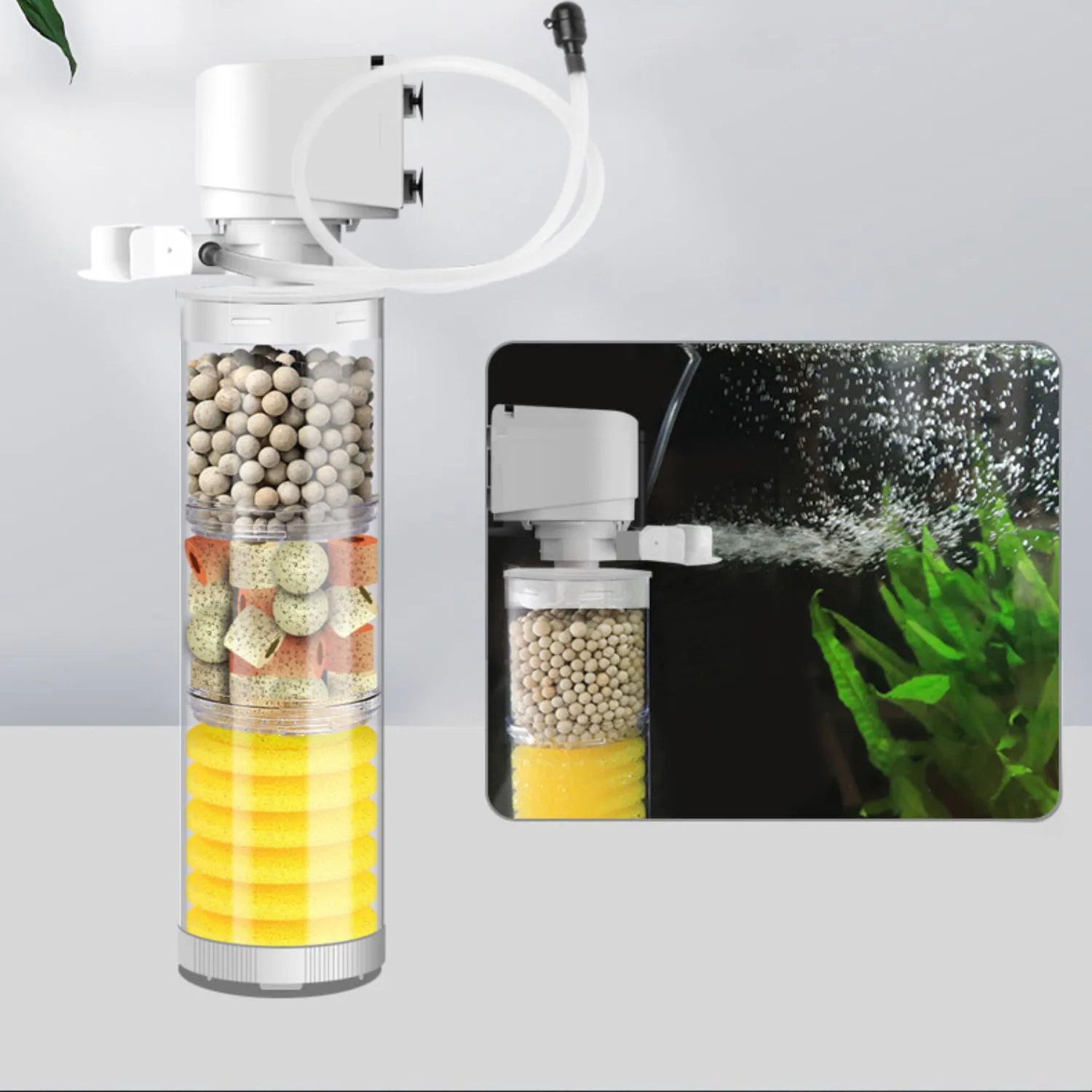 220V 5 Trong 1 Im Lặng Lọc Cho - đánh giá và giá Aquarium Plant Iron