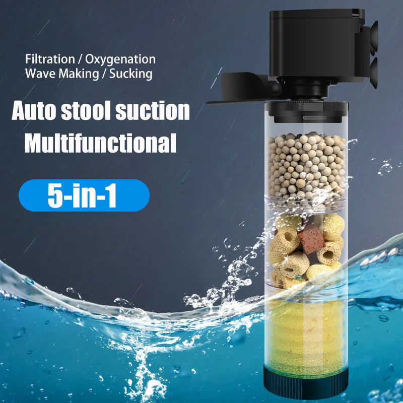 220V 5 Trong 1 Im Lặng Lọc Cho - đánh giá và giá Aquarium Plant Iron