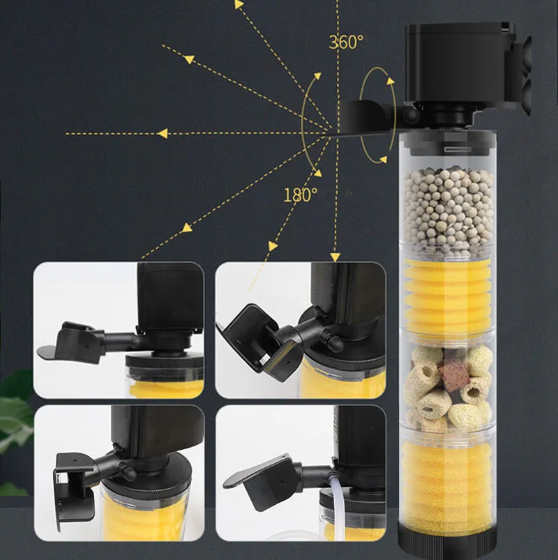 220V 5 Trong 1 Im Lặng Lọc Cho - đánh giá và giá Aquarium Plant Iron