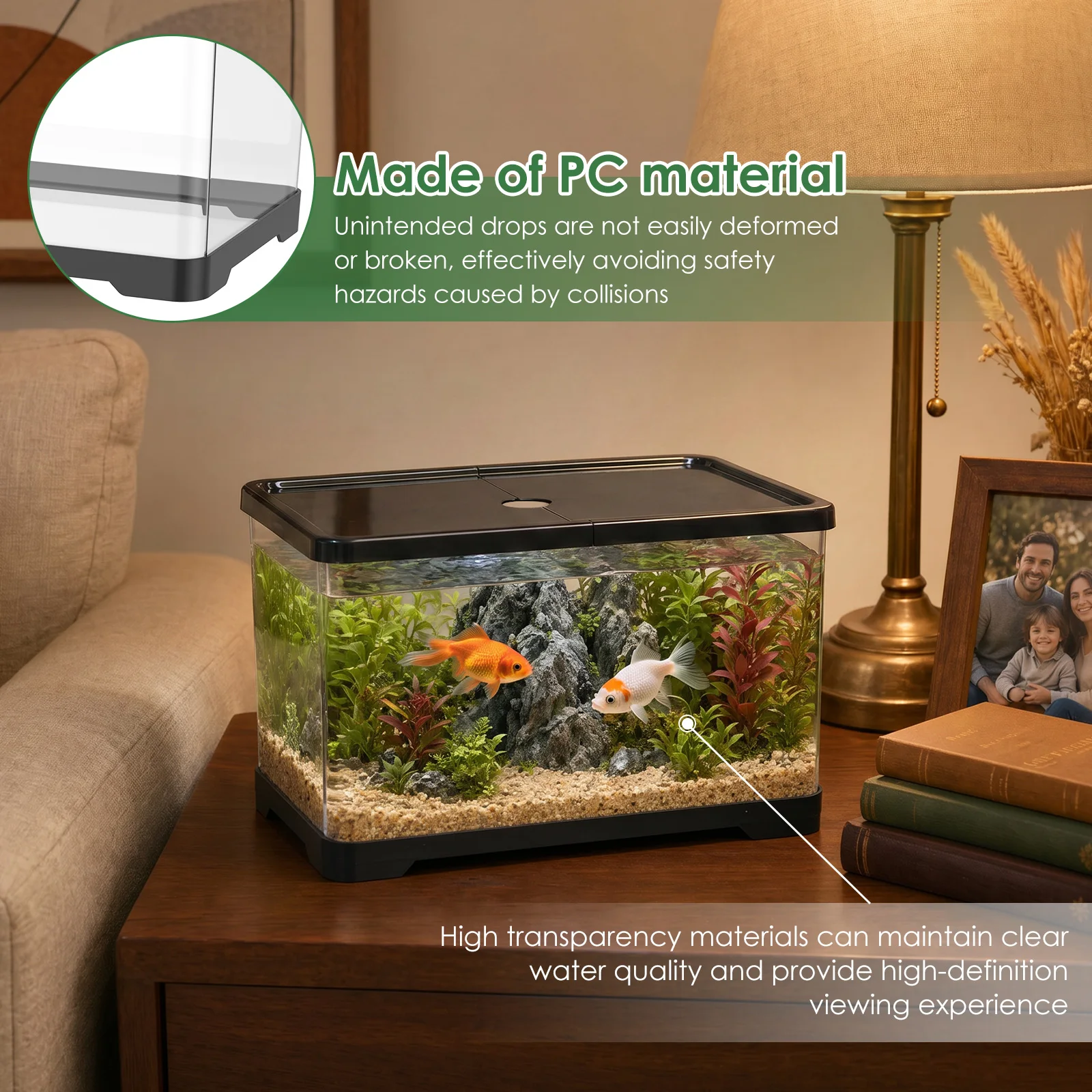 Transparent Fish Tank Aquarium - đánh giá và giá Planted Aquarium Bowl