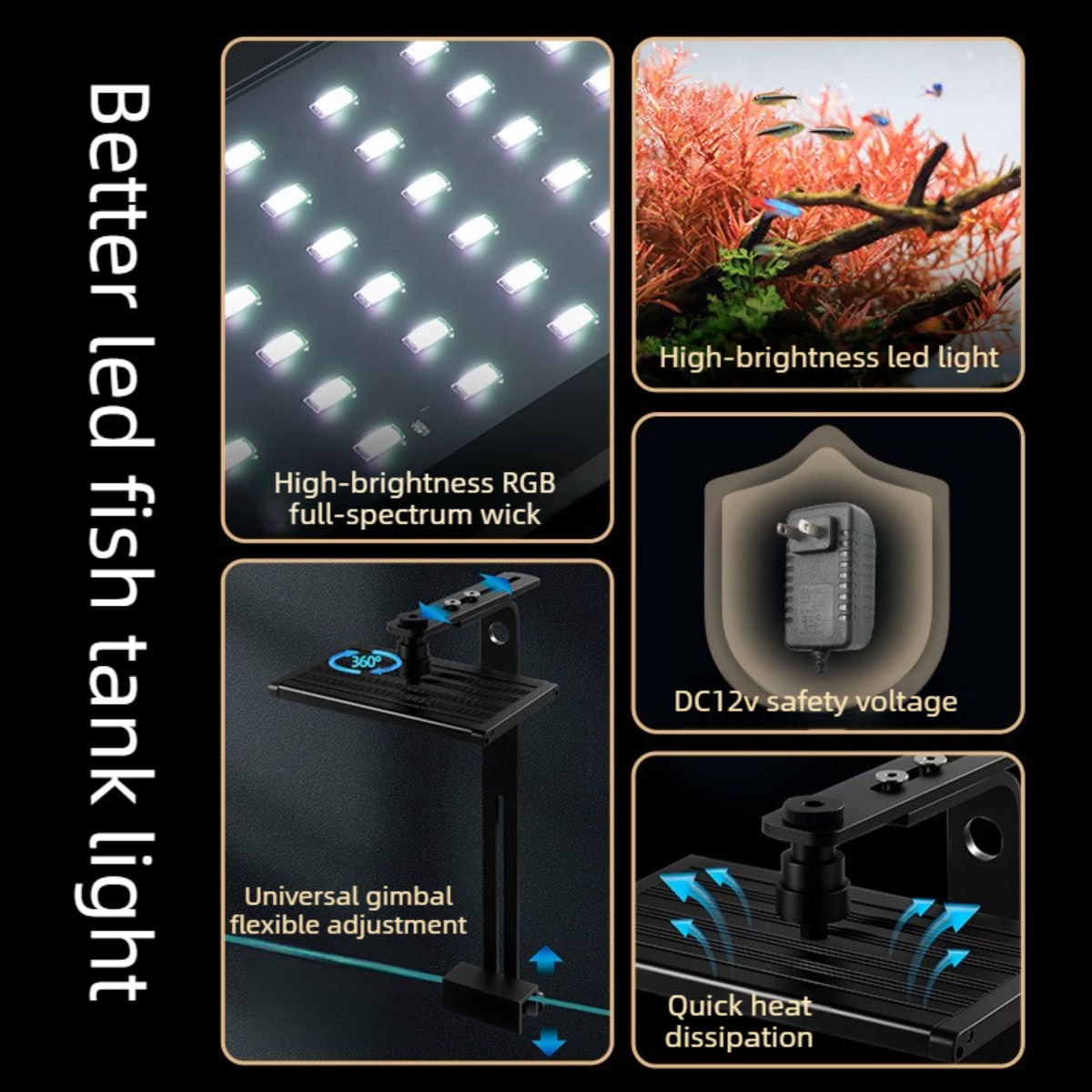 Dimmable LED Aquarium Light wi - đánh giá và giá Aquarium Planted