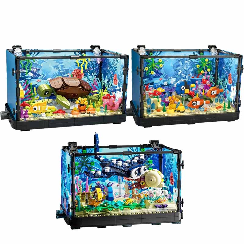 Fish Tank Building Block Set w - đánh giá và giá Aquarium Planet