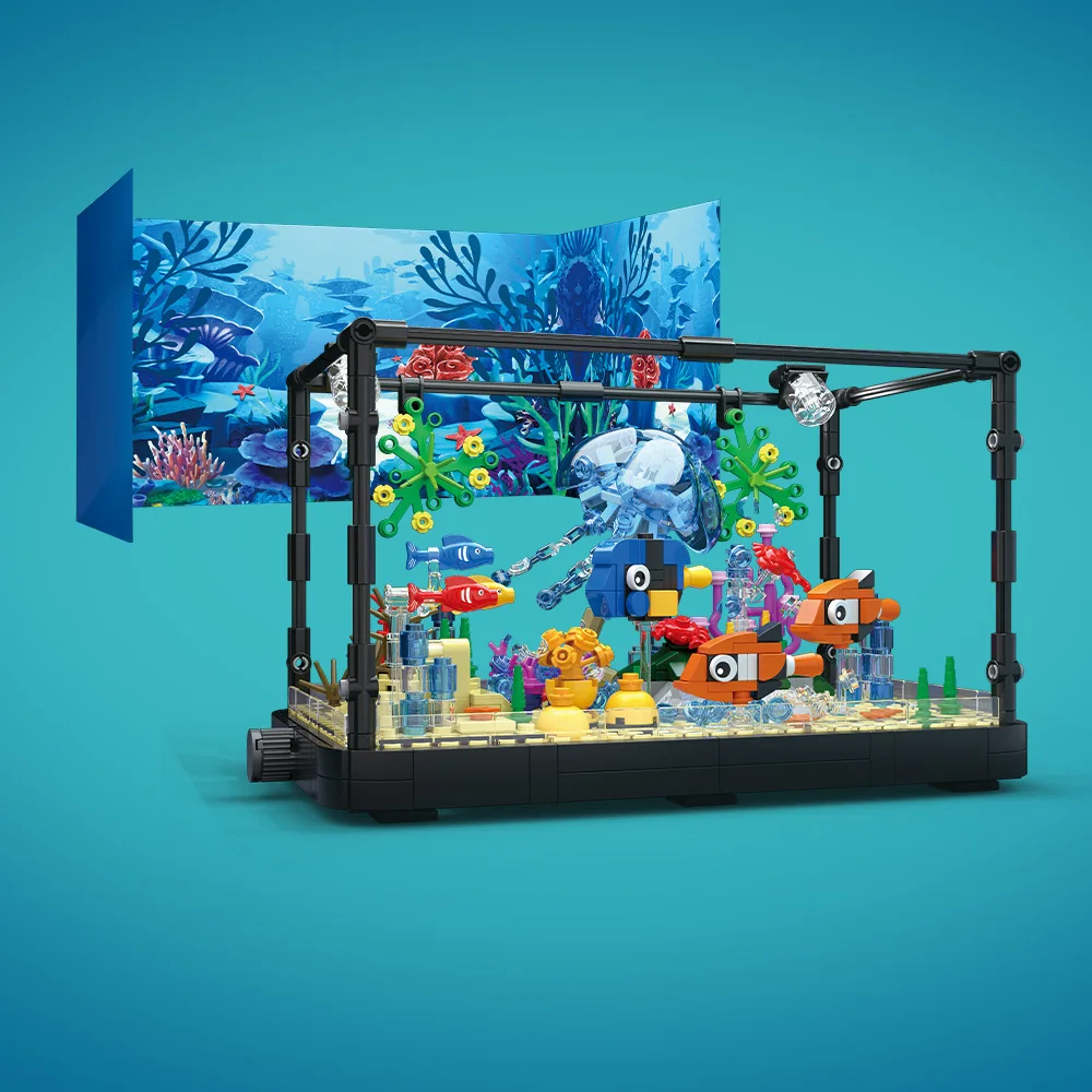 Fish Tank Building Block Set w - đánh giá và giá Aquarium Planet