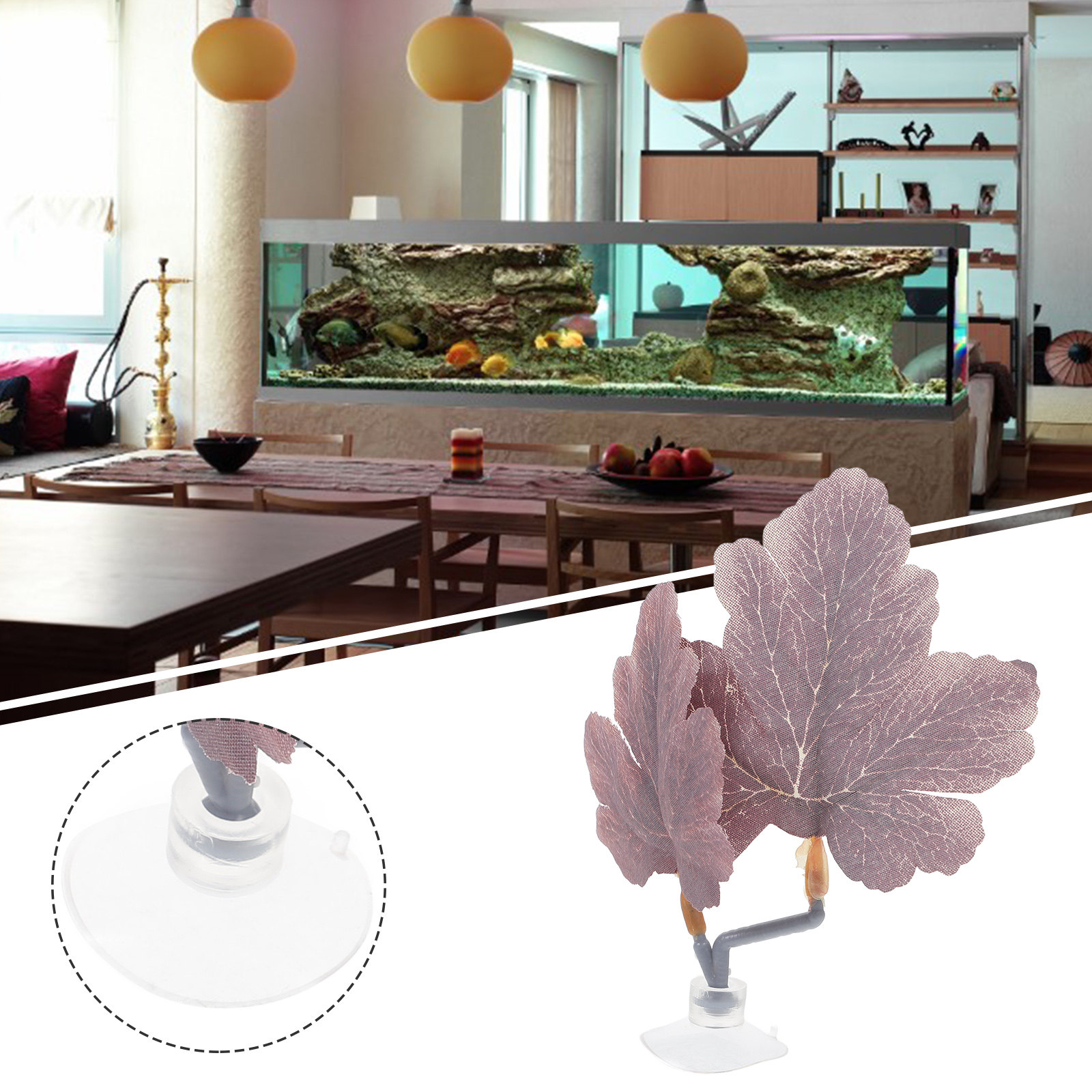 Betta Fish Leaf Hammock Realis - đánh giá và giá Planted Aquarium For Betta