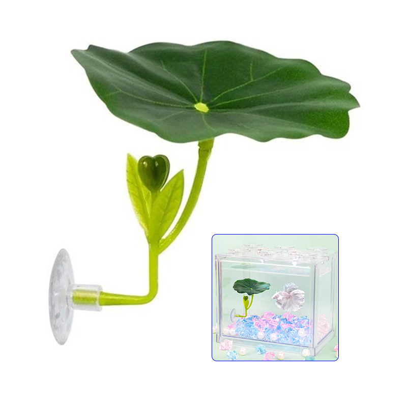 1Pc Green Leaf Hammock For Bet - đánh giá và giá Planted Aquarium For Betta