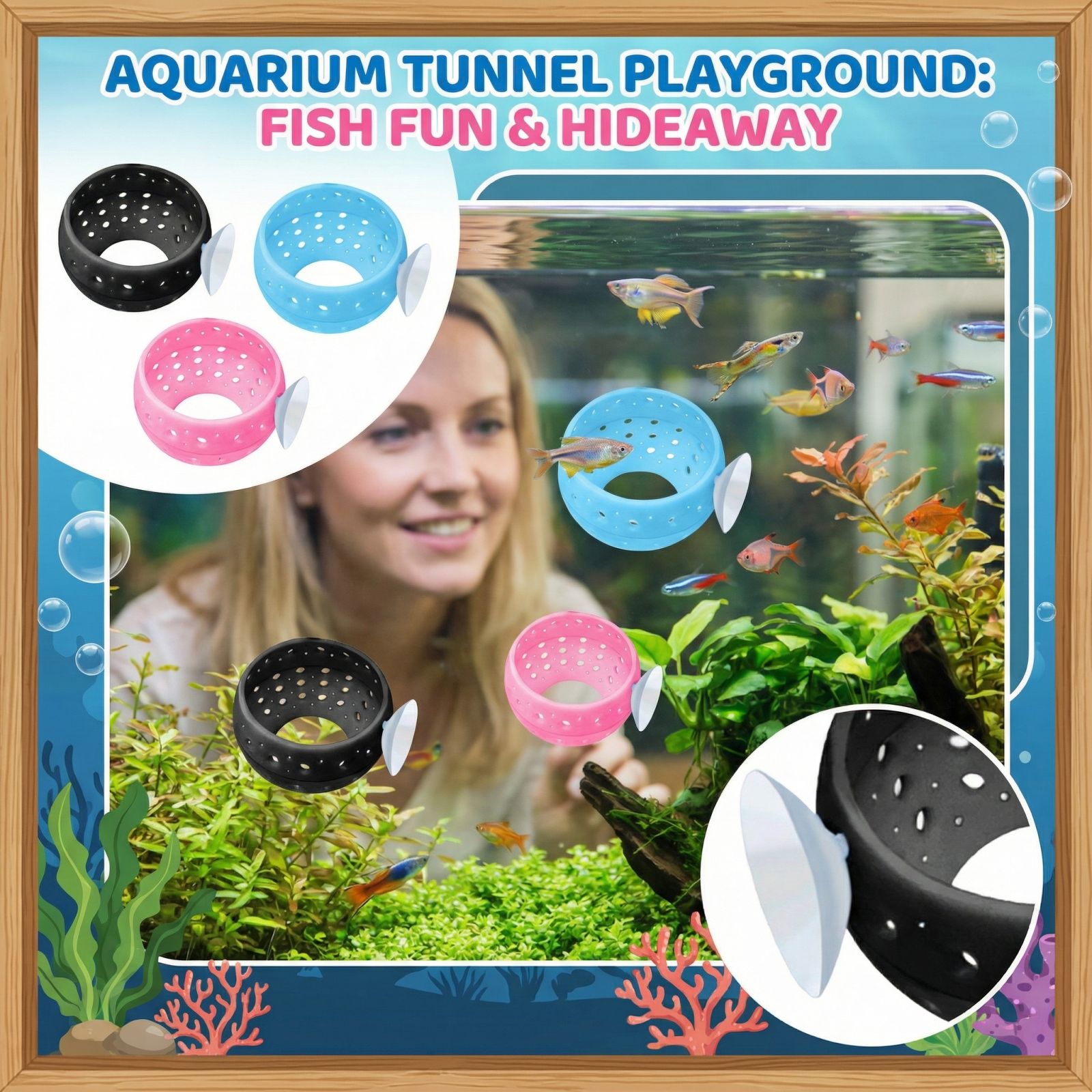 Betta Bulb Hide Tunnel Aquariu - đánh giá và giá Planted Aquarium For Betta